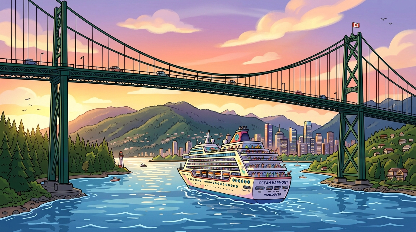 Vancouver Sail-Out Under Lions Gate Bridge