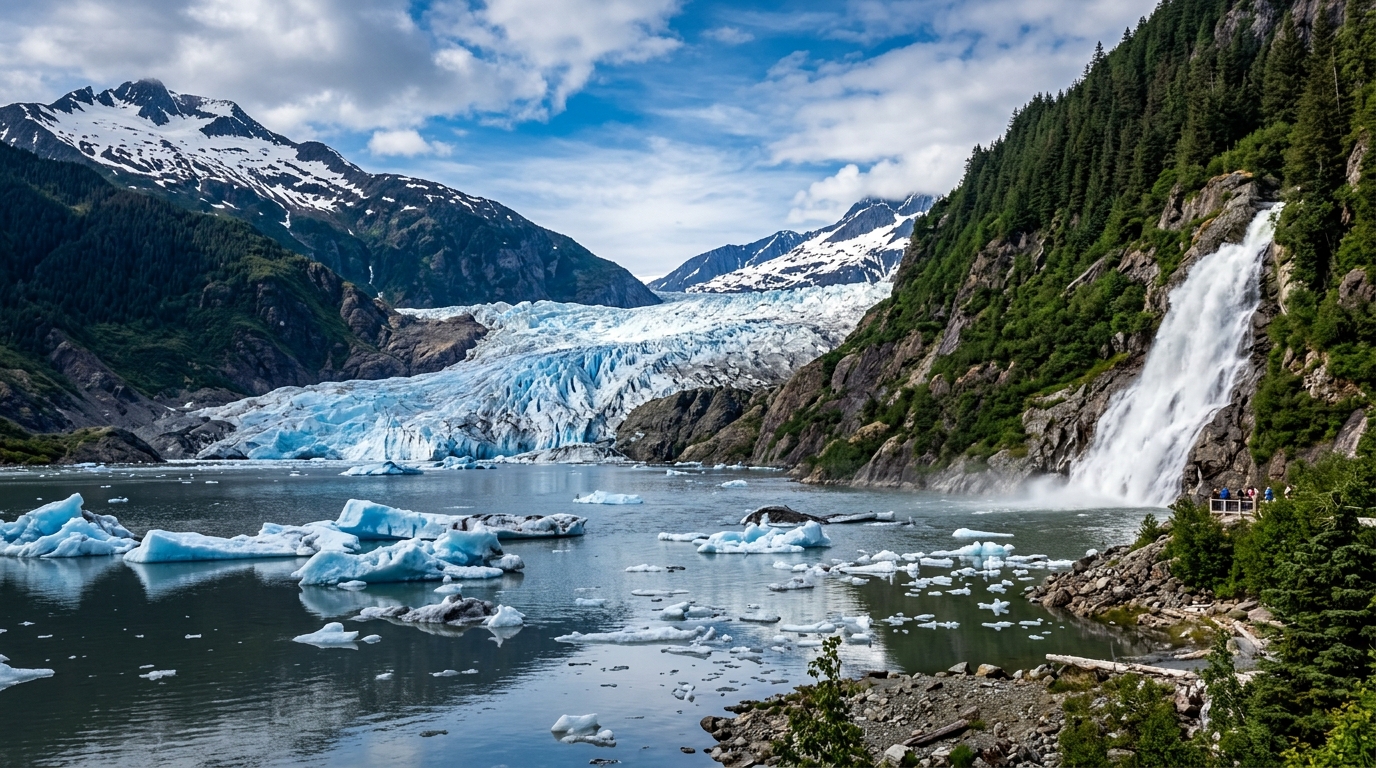 Mendenhall Glacier & Nugget Falls